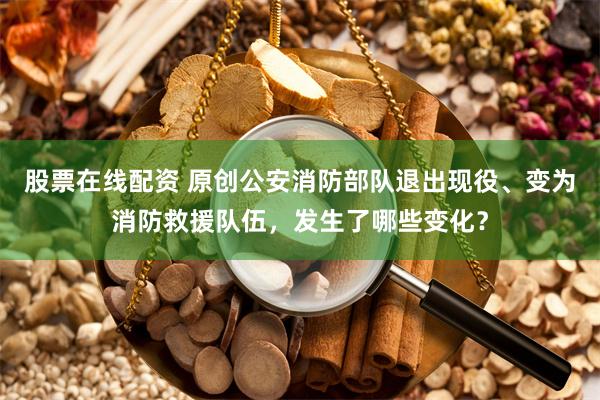 股票在线配资 原创公安消防部队退出现役、变为消防救援队伍，发生了哪些变化？