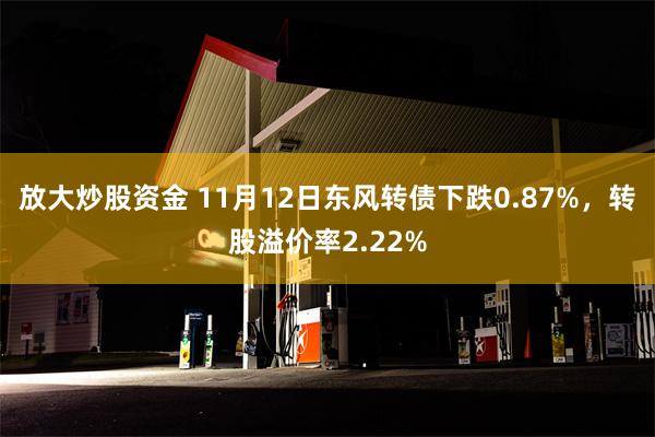 放大炒股资金 11月12日东风转债下跌0.87%，转股溢价率2.22%