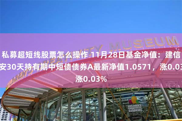 私募超短线股票怎么操作 11月28日基金净值：建信宁安30天持有期中短债债券A最新净值1.0571，涨0.03%