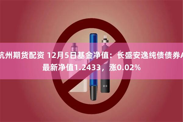 杭州期货配资 12月5日基金净值：长盛安逸纯债债券A最新净值1.2433，涨0.02%