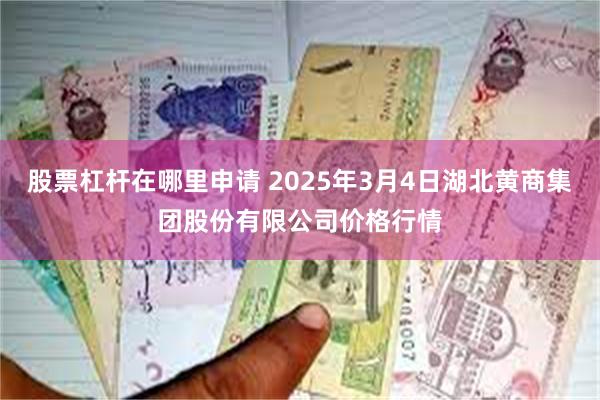 股票杠杆在哪里申请 2025年3月4日湖北黄商集团股份有限公司价格行情